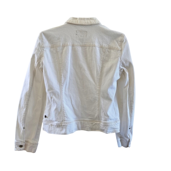 Polo Jeans Co Ralph Lauren White Denim Trucker Jacket L - Picture 5 of 7